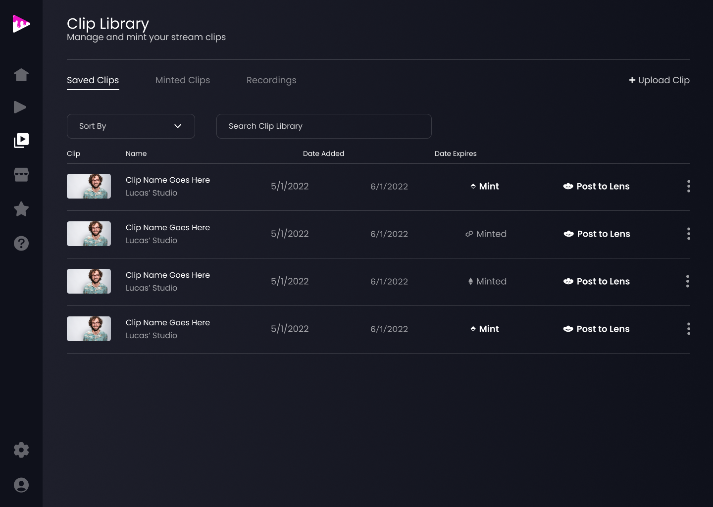 The TaffyStream UI